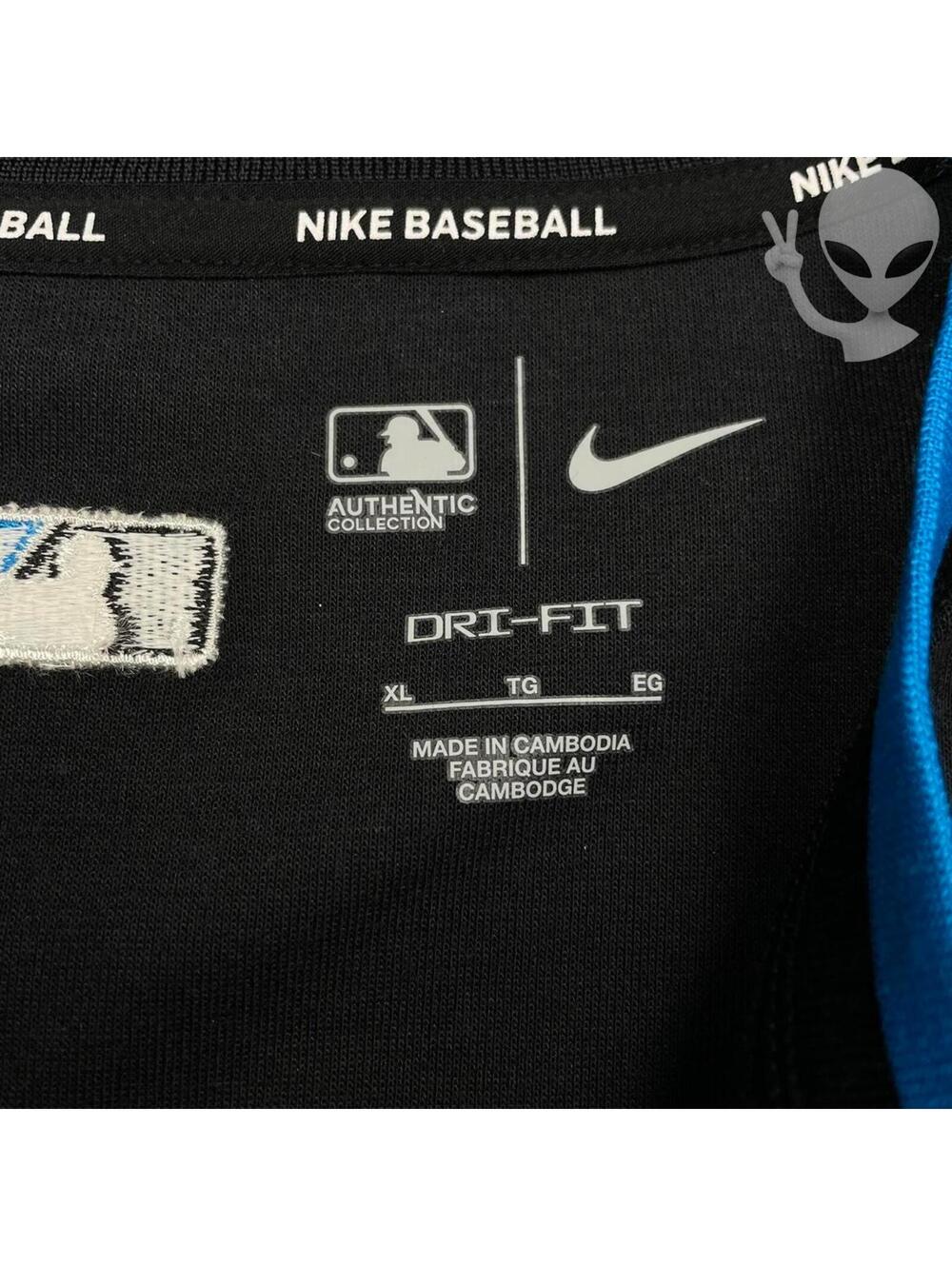 Nike Miami Marlons MLB Long Sleeve Quarterzip Shirt XL NWT - Picture 6 of 7